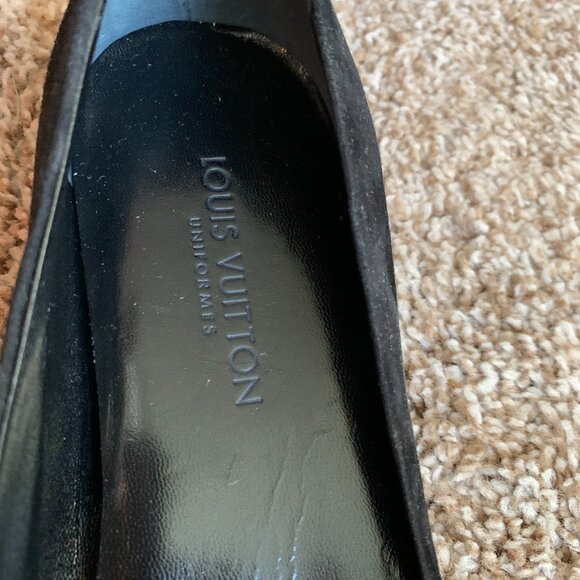 Louis Vuitton Uniform Women's Black Suede Ballerina Flats - Picture 16 of 16
